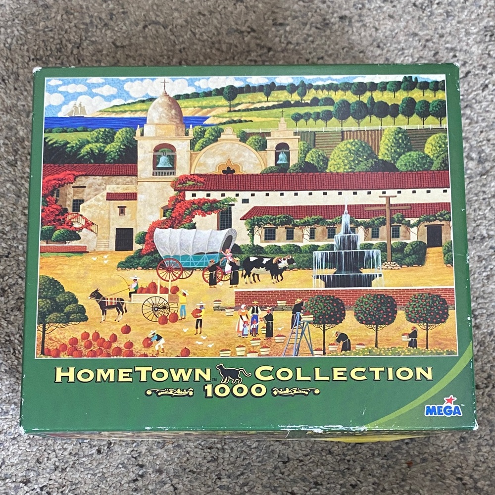 HomeTown Collection 1000-Piece Puzzle - Vibrant Green Countryside